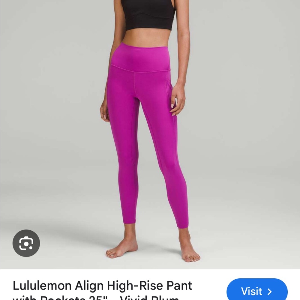Lululemon Moonlit Magenta Leggings